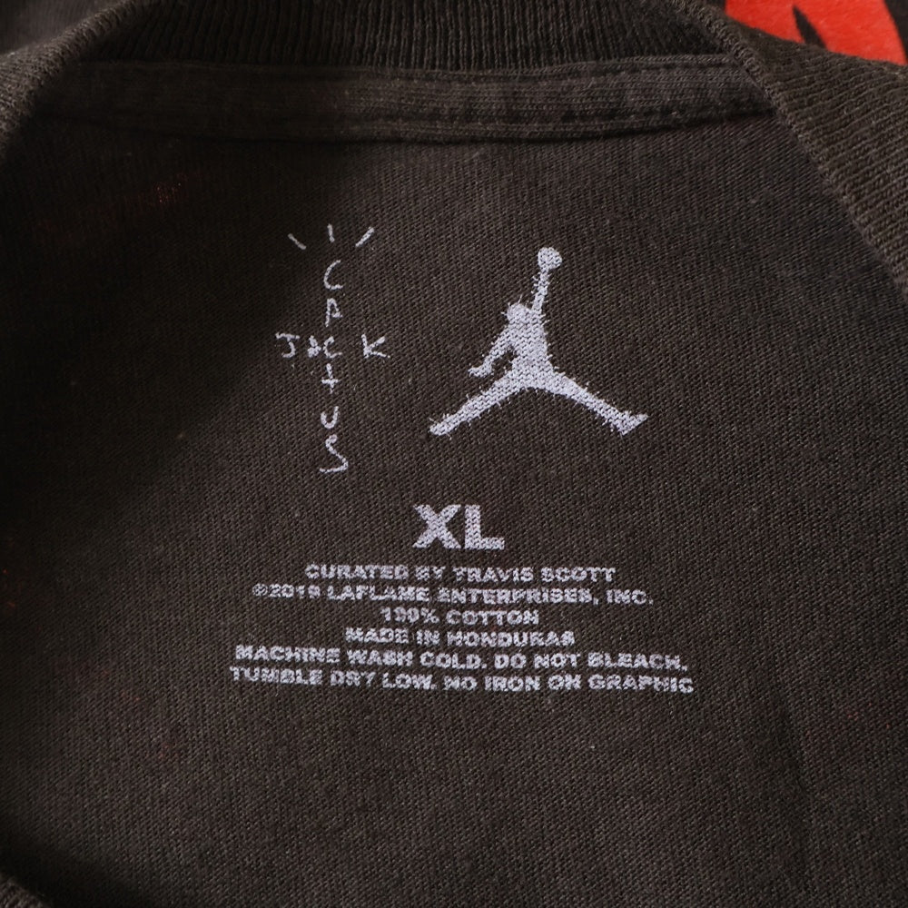 NIKE(ナイキ) ×TRAVIS SCOTT CACTUS JACK JORDAN HIGHEST T-SHIRT トラヴィススコット カクタスジャック ジョーダン ハイエスト半袖クルーネックTシャツ カーキ