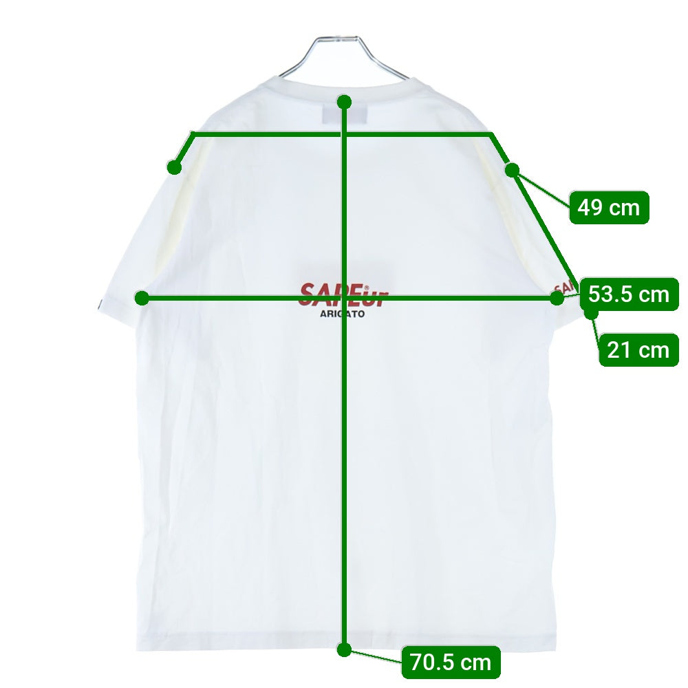 SAPEur(サプール) ×ONE PEACE BOA HONCOCK TEE ワンピース ボア ハンコック クルーネック半袖プリントTシャツ カットソー ホワイト