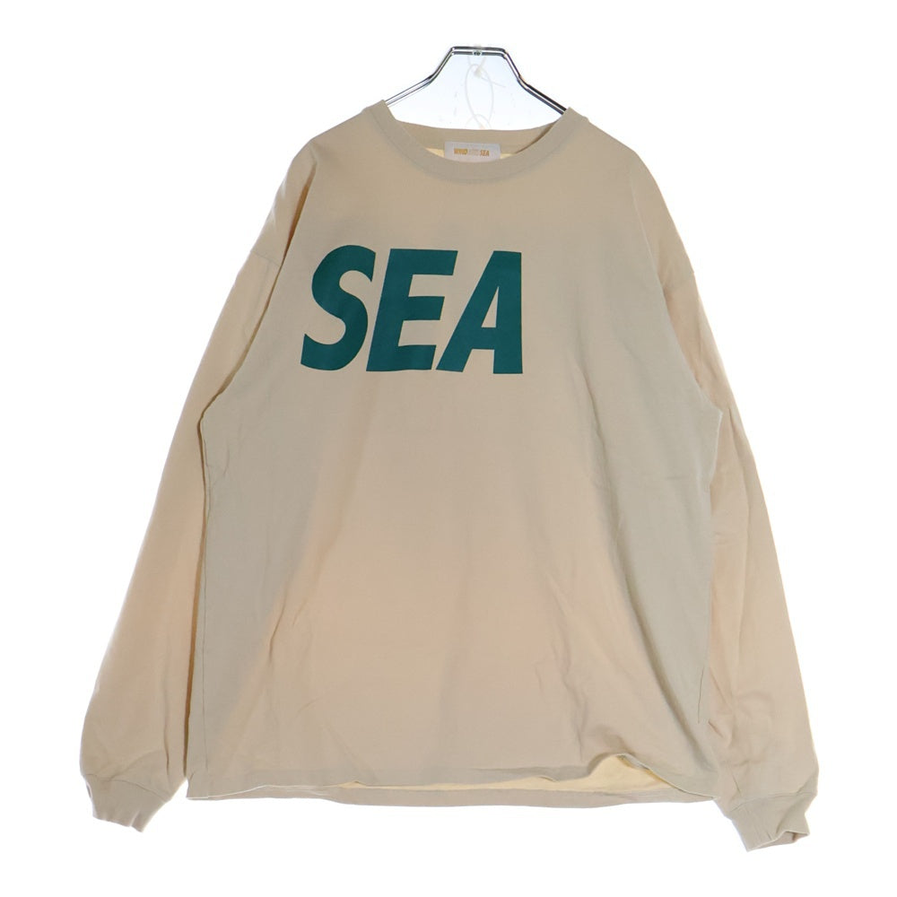 WIND AND SEA(ウィンダンシー) 22SS SEA L/S TEE シーロングスリーブTシャツ 長袖カットソー ベージュ WDS-SEA-22S-01