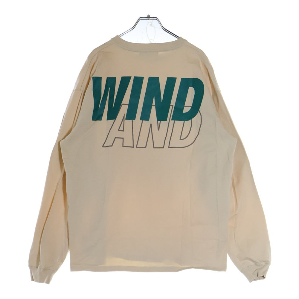 WIND AND SEA(ウィンダンシー) 22SS SEA L/S TEE シーロングスリーブTシャツ 長袖カットソー ベージュ WDS-SEA-22S-01