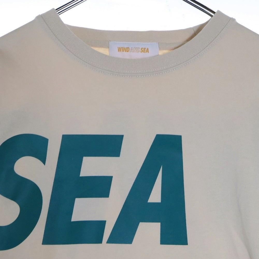 WIND AND SEA(ウィンダンシー) 22SS SEA L/S TEE シーロングスリーブTシャツ 長袖カットソー ベージュ WDS-SEA-22S-01
