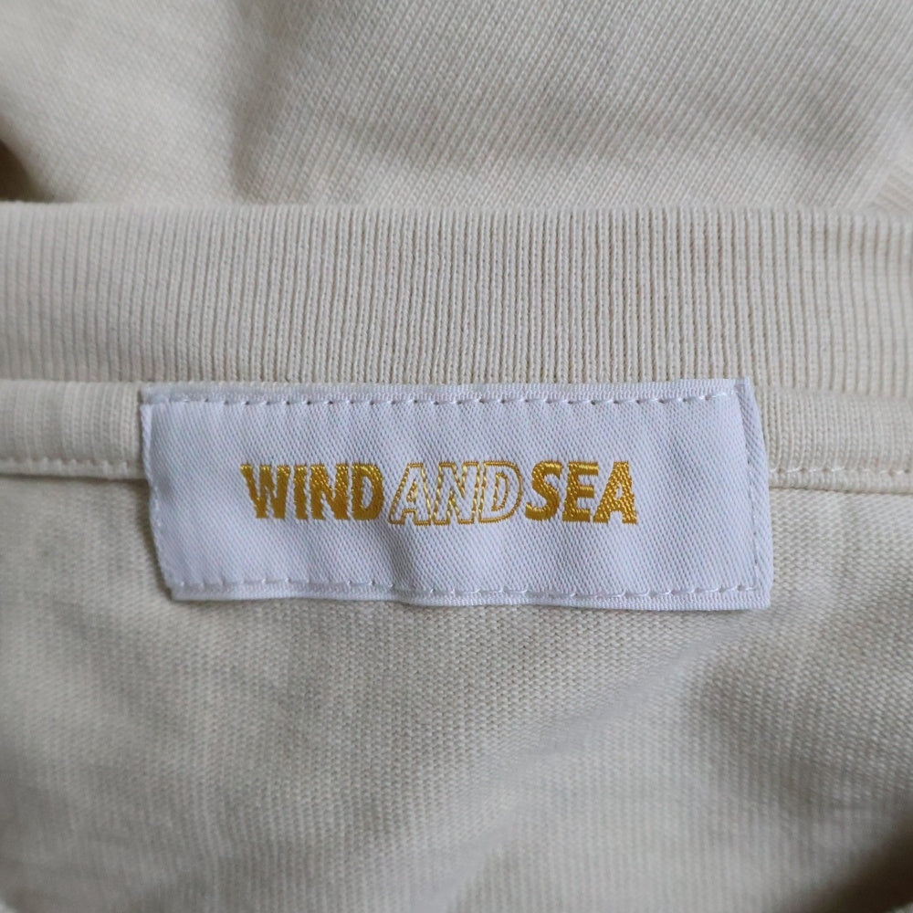 WIND AND SEA(ウィンダンシー) 22SS SEA L/S TEE シーロングスリーブTシャツ 長袖カットソー ベージュ WDS-SEA-22S-01