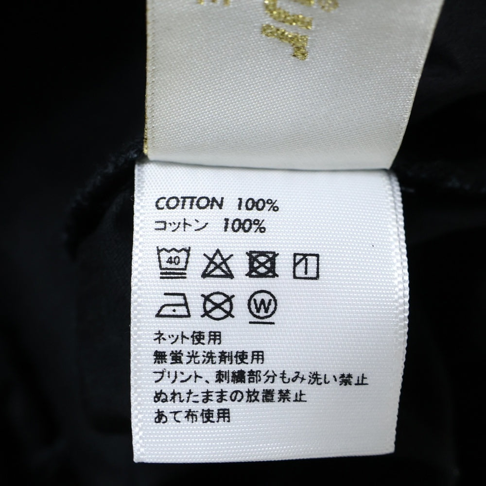SAPEur(サプール) ロゴ刺繍 ジップフライ カーゴパンツ ブラック