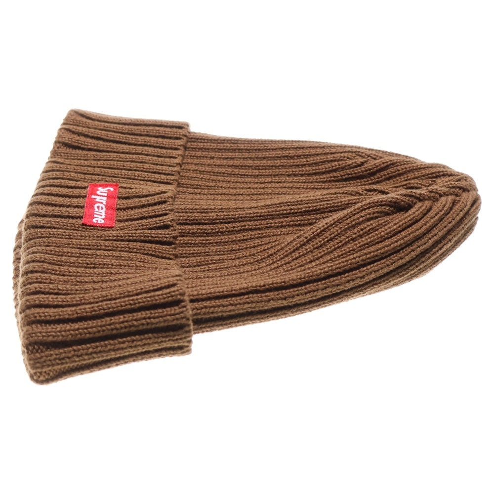 SUPREME(シュプリーム) 17SS Overdyed Ribbed Beanie コットンビーニー 帽子 ブラウン