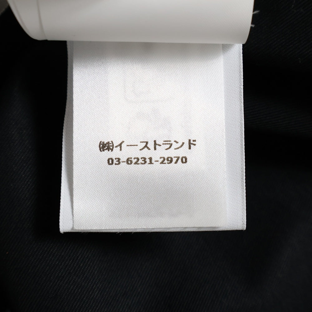 OFF-WHITE(オフホワイト) Baseball Cotton Shirt ベースボール コットン シャツ OMGG014S24FAB004 ブラック/ブルー