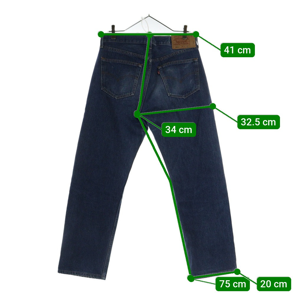 Levi's(リーバイス) 90s VINTAGE 501XX USA製 バレンシア工場 ボタン裏555 ボタンフライデニムパンツ ジーンズ インディゴ