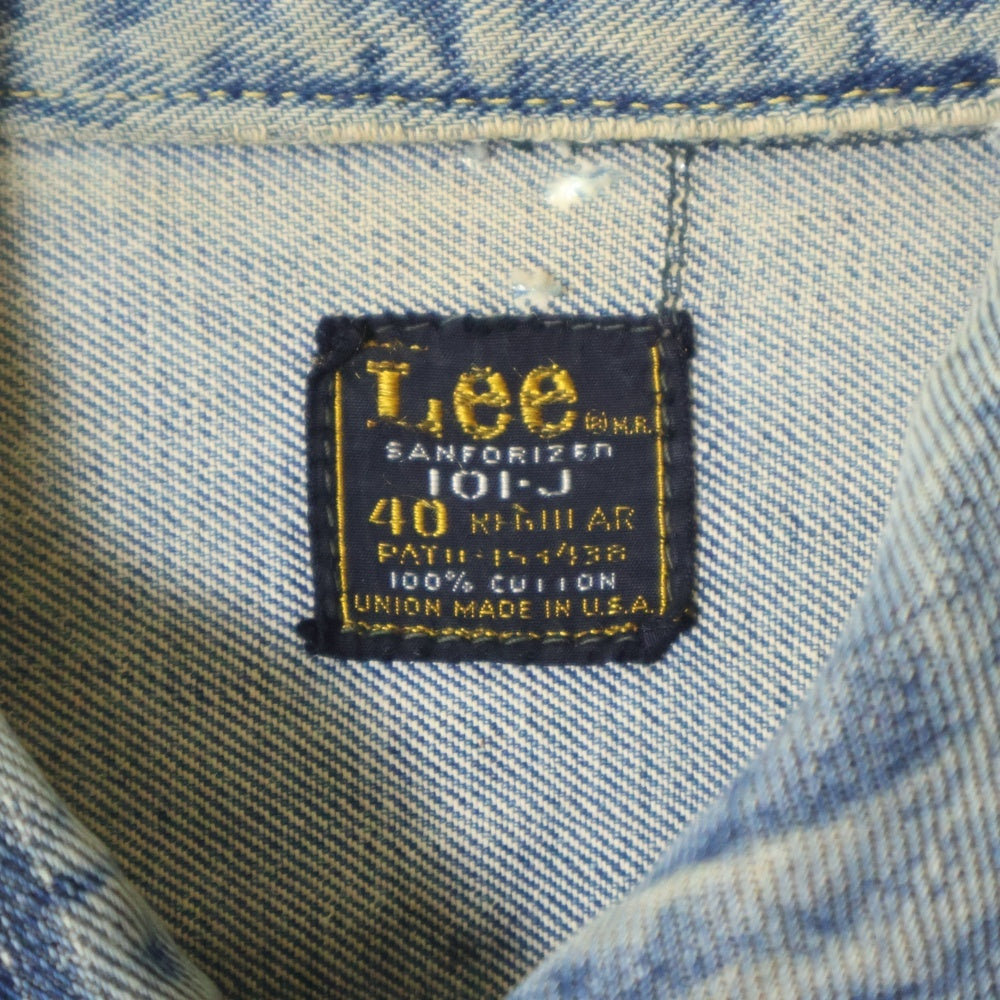 LEE(リー) 60s～70s VINTAGE 101J USA製 ボタン裏X ヴィンテージ デニムジャケット インディゴ