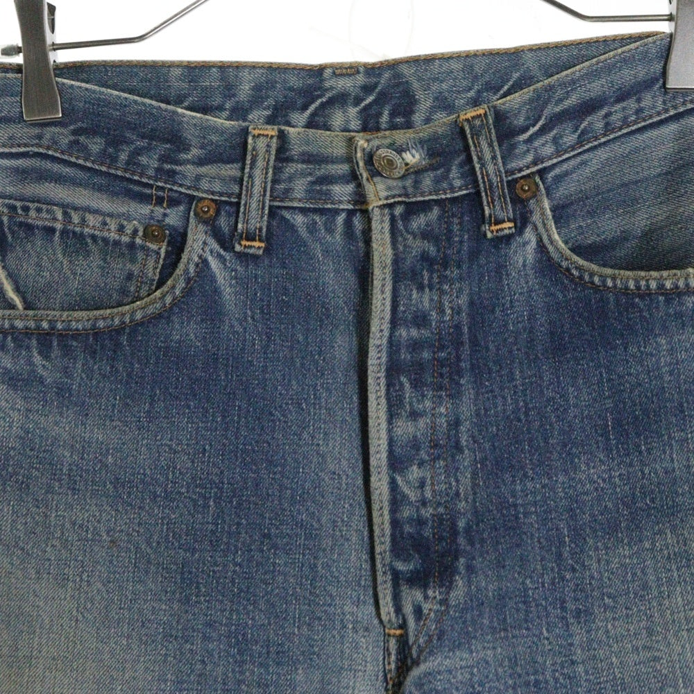 Levi's(リーバイス) 60s 501 BIG E 前期 ボタン裏刻印2 不均等V 足長R 平行ステッチ ボタンフライデニムパンツ インディゴ
