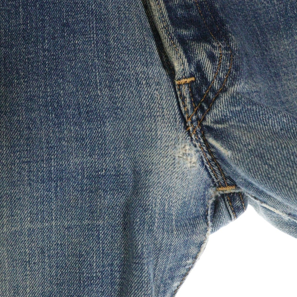 Levi's(リーバイス) 60s 501 BIG E 前期 ボタン裏刻印2 不均等V 足長R 平行ステッチ ボタンフライデニムパンツ インディゴ
