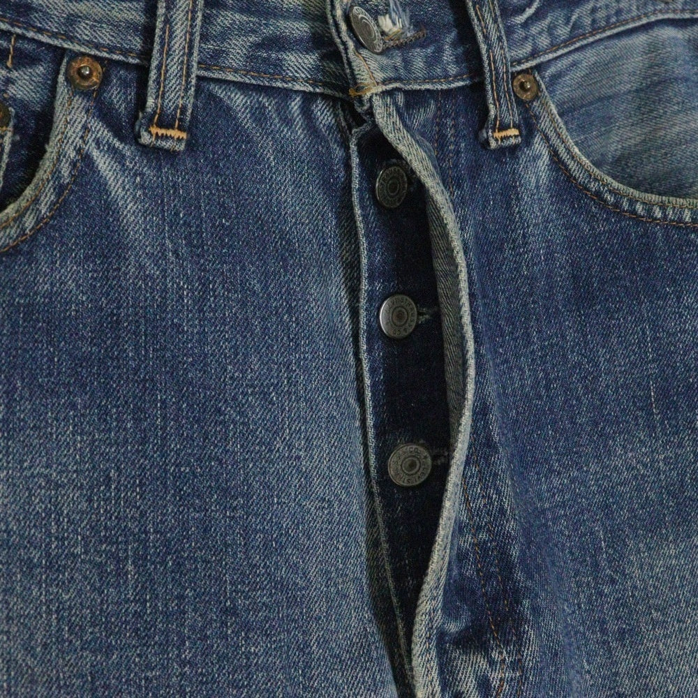 Levi's(リーバイス) 60s 501 BIG E 前期 ボタン裏刻印2 不均等V 足長R 平行ステッチ ボタンフライデニムパンツ インディゴ