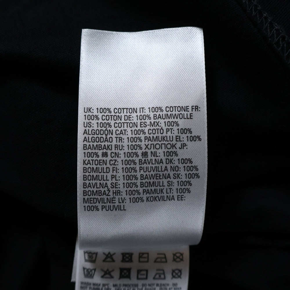 DIESEL(ディーゼル) JUST LS N7 ロゴプリント ロングスリーブ 長袖Tシャツ ブラック A12288