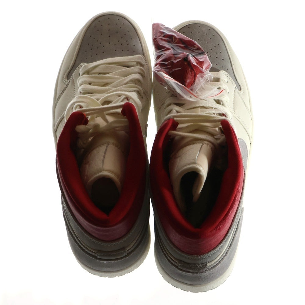 NIKE(ナイキ) AIR JORDAN 1 MID PREMIUM スニーカーズエンスタッフ ハイカットスニーカー グレー/ホワイト CT3443-100 US10/28.0cm
