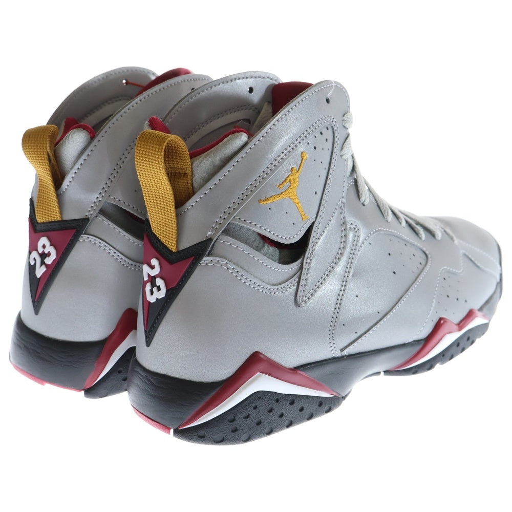NIKE(ナイキ) AIR JORDAN 7 REFLECTIVE CARDINAL エアジョーダン7 リフレクティブ カーディナル ハイカットスニーカー シルバー BV6281-006 US10/28.0cm