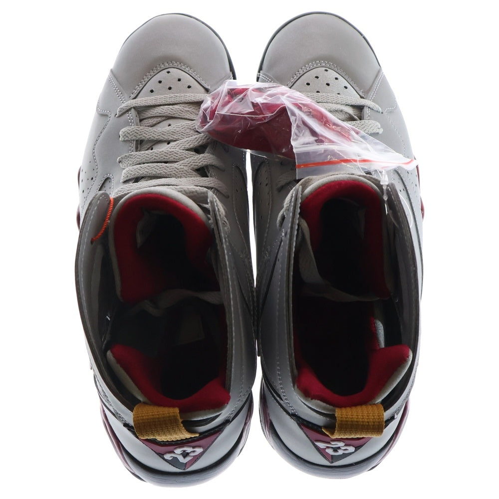 NIKE(ナイキ) AIR JORDAN 7 REFLECTIVE CARDINAL エアジョーダン7 リフレクティブ カーディナル ハイカットスニーカー シルバー BV6281-006 US10/28.0cm
