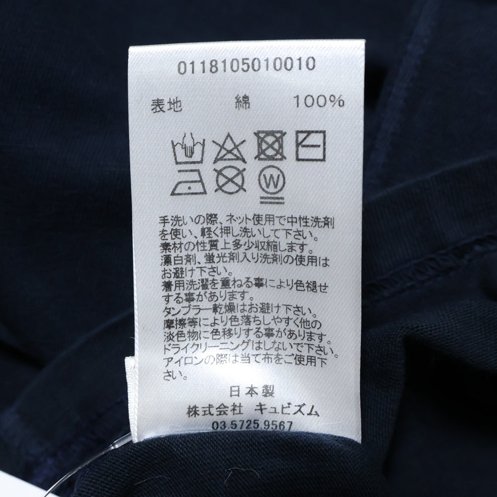 VISVIM(ヴィスヴィム) 18SS CLUBHOUSE TEE クラブハウス 七分袖 Tシャツ カットソー ネイビー 0118105010010