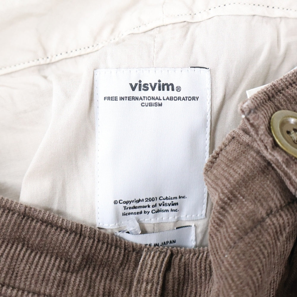 VISVIM(ヴィスヴィム) 14AW FLUXUS CORDS ストレート コーデュロイパンツ ブラウン 0114205008018