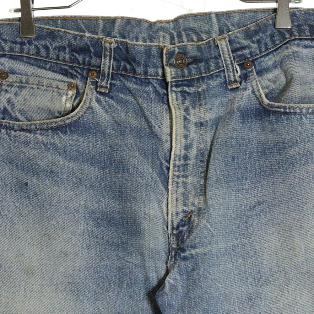 Levi's(リーバイス) 70s 505 66前期 ボタン裏刻印5 ジップフライ デニムパンツ 42TALON スモールe赤タブ インディゴ