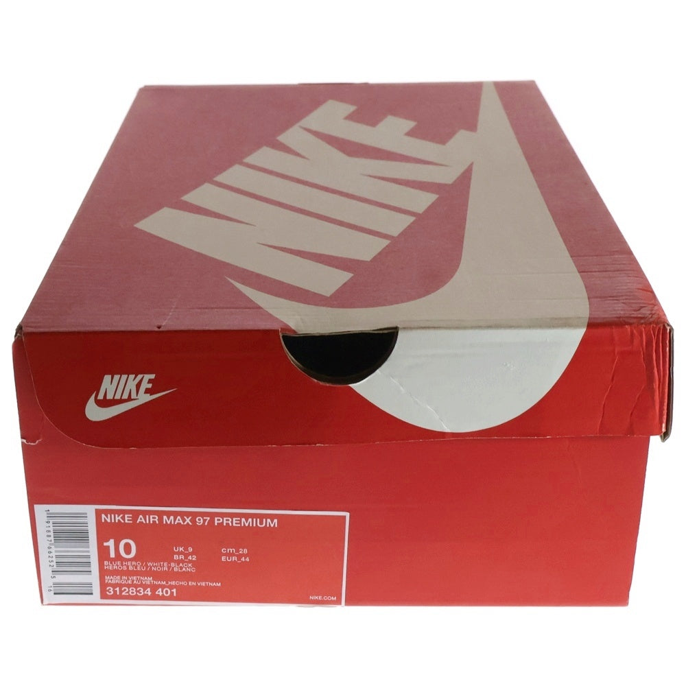 NIKE(ナイキ) AIR MAX 97 PREMIUM BLUE HERO 312834-401 エアマックス 97 プレミアムブルーヒーロー ローカットスニーカー ブルー/ホワイト US10/28.0cm