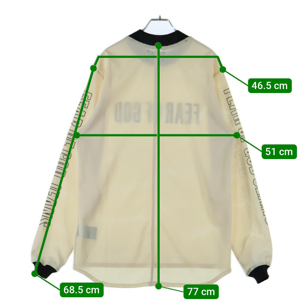 FEAR OF GOD(フィアオブゴッド) FIFTH COLLECTION MESH MOTOCROSS JERSEY メッシュ モトクロス 長袖ジャージー ロングスリーブTシャツ ベージュ 5C17M