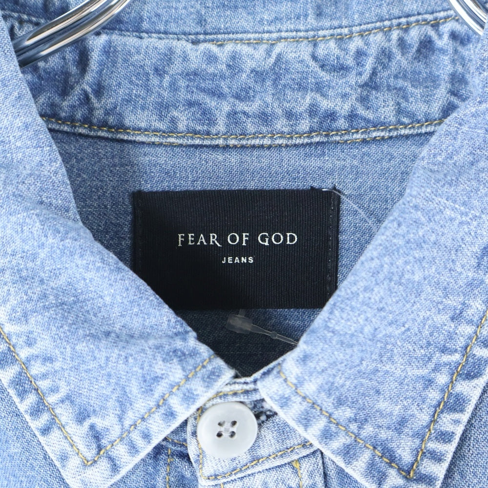 FEAR OF GOD(フィアオブゴッド) FIFTH COLLECTION 長袖デニムシャツ インディゴ 5C17D