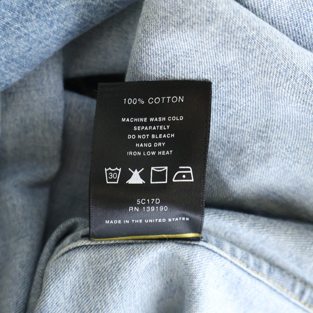 FEAR OF GOD(フィアオブゴッド) FIFTH COLLECTION 長袖デニムシャツ インディゴ 5C17D