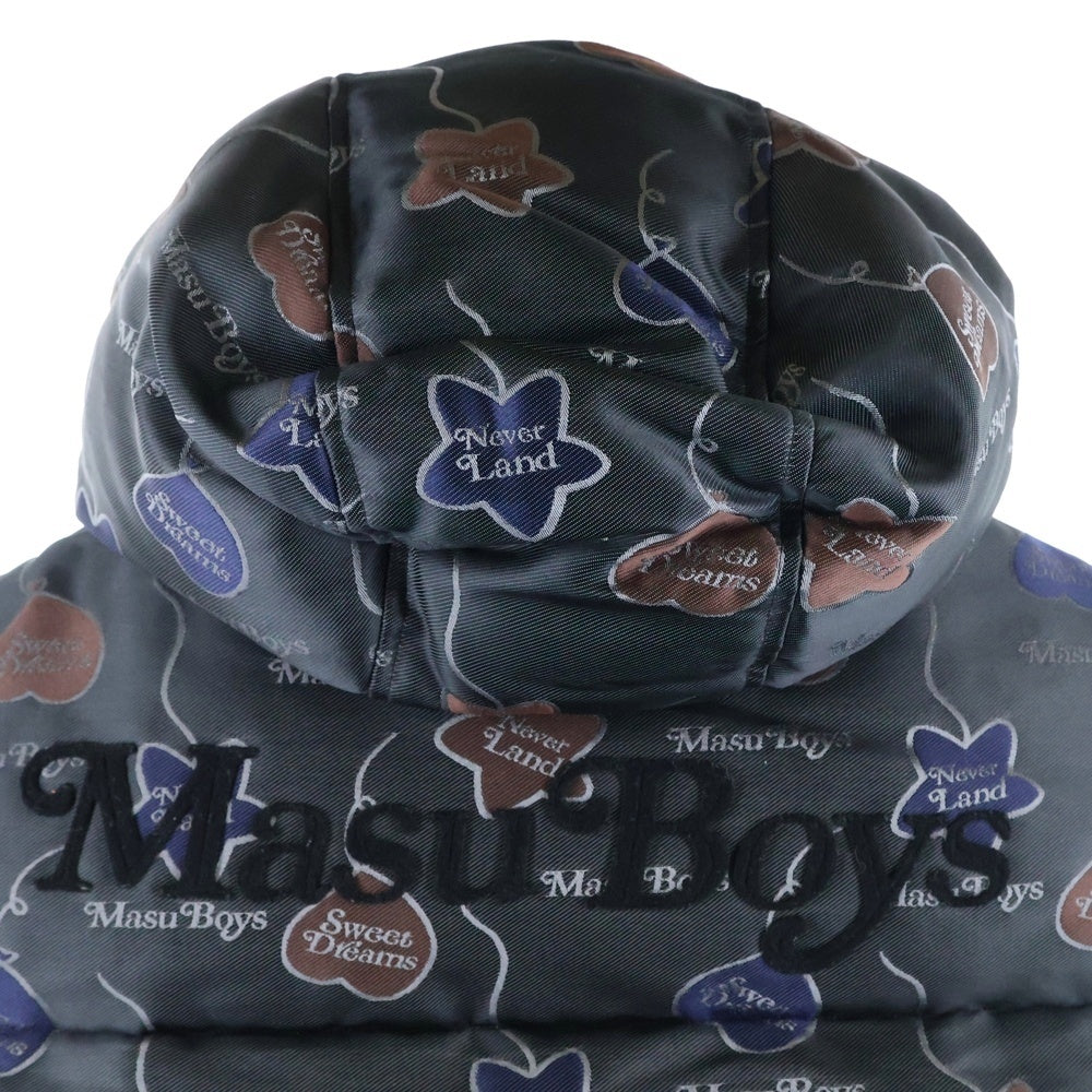 MASU(エムエーエスユー) 24AW FALLING BALLOON DOWN VEST GRAPHIC BY VERDY バルーンダウンベスト ブラック MPFW-VT0124