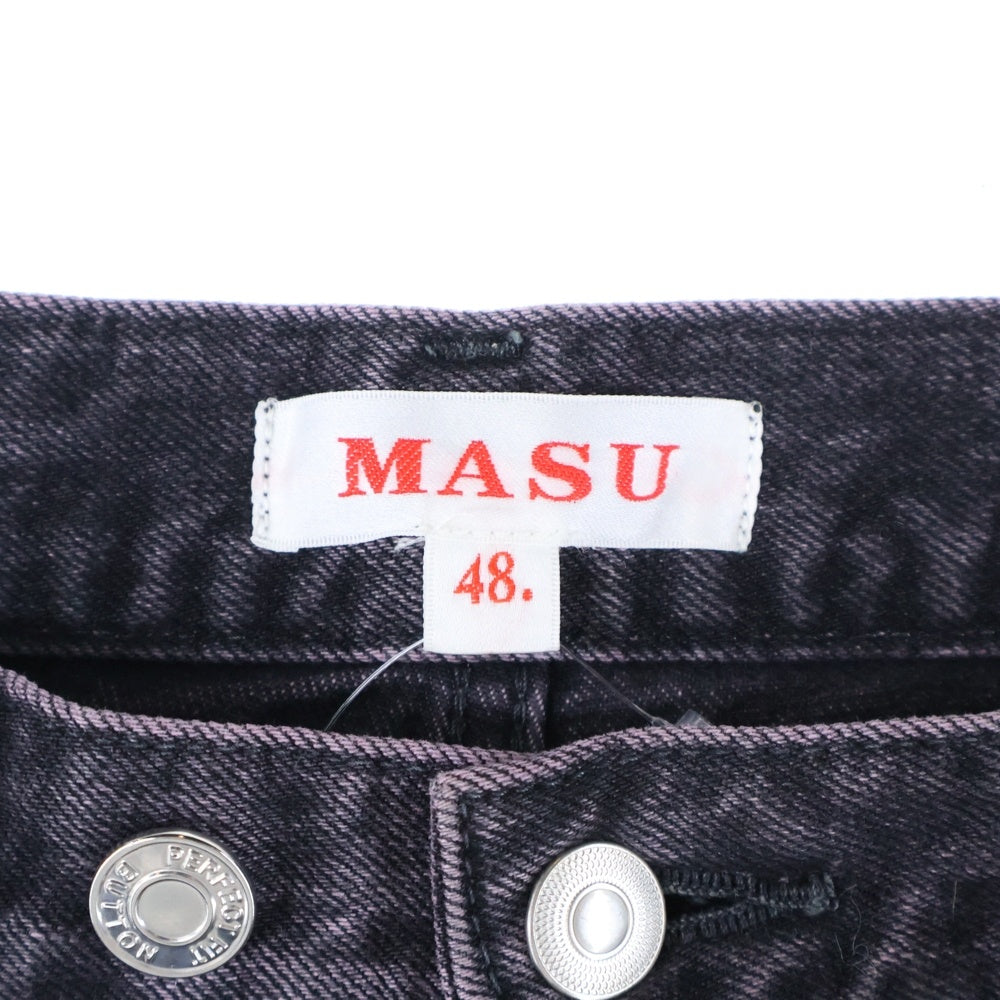 MASU(エムエーエスユー) 24AW MASU BOYS STARDUST BAGGY JEAN ラインストーン スターダスト バギーパンツ パープル SMBFW-PTB224C