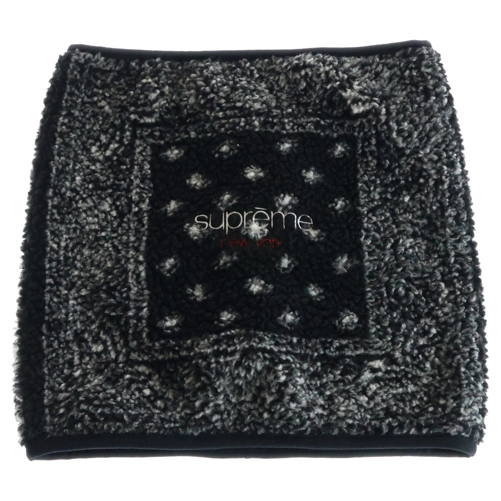 SUPREME(シュプリーム) 19AW Bandana Fleece Neck Gaiter バンダナ フリース ネックゲイター ブラック