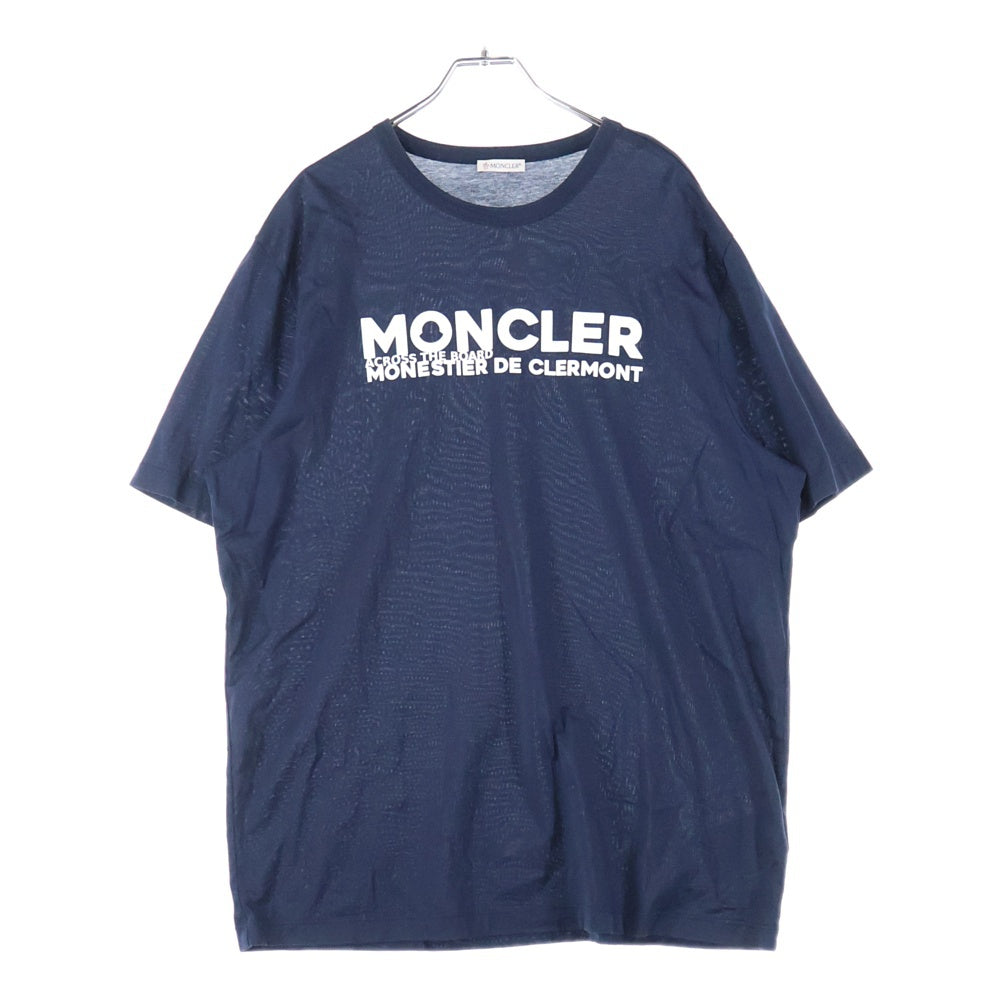 MONCLER(モンクレール) 21SS MAGLIA T-SHIRT マグリア フロントプリントTシャツ 半袖カットソー ネイビー G10918C7D910