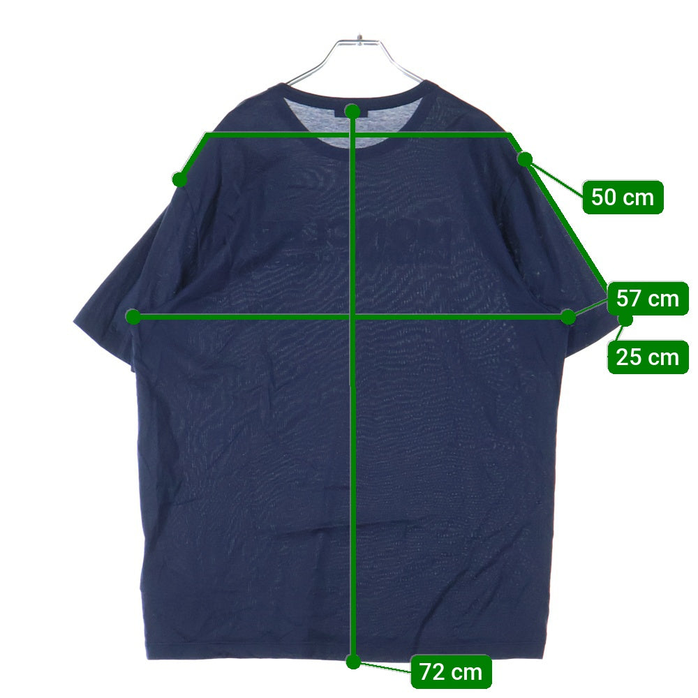 MONCLER(モンクレール) 21SS MAGLIA T-SHIRT マグリア フロントプリントTシャツ 半袖カットソー ネイビー G10918C7D910