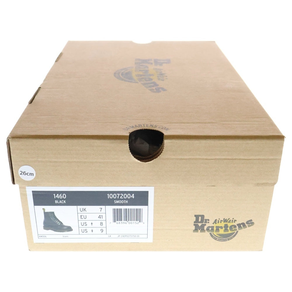 Dr.Martens(ドクターマーチン) 8HOLE BOOTS ALL BLACK 10072004 8ホール ハイカットブーツ ブラック US8/26.0cm