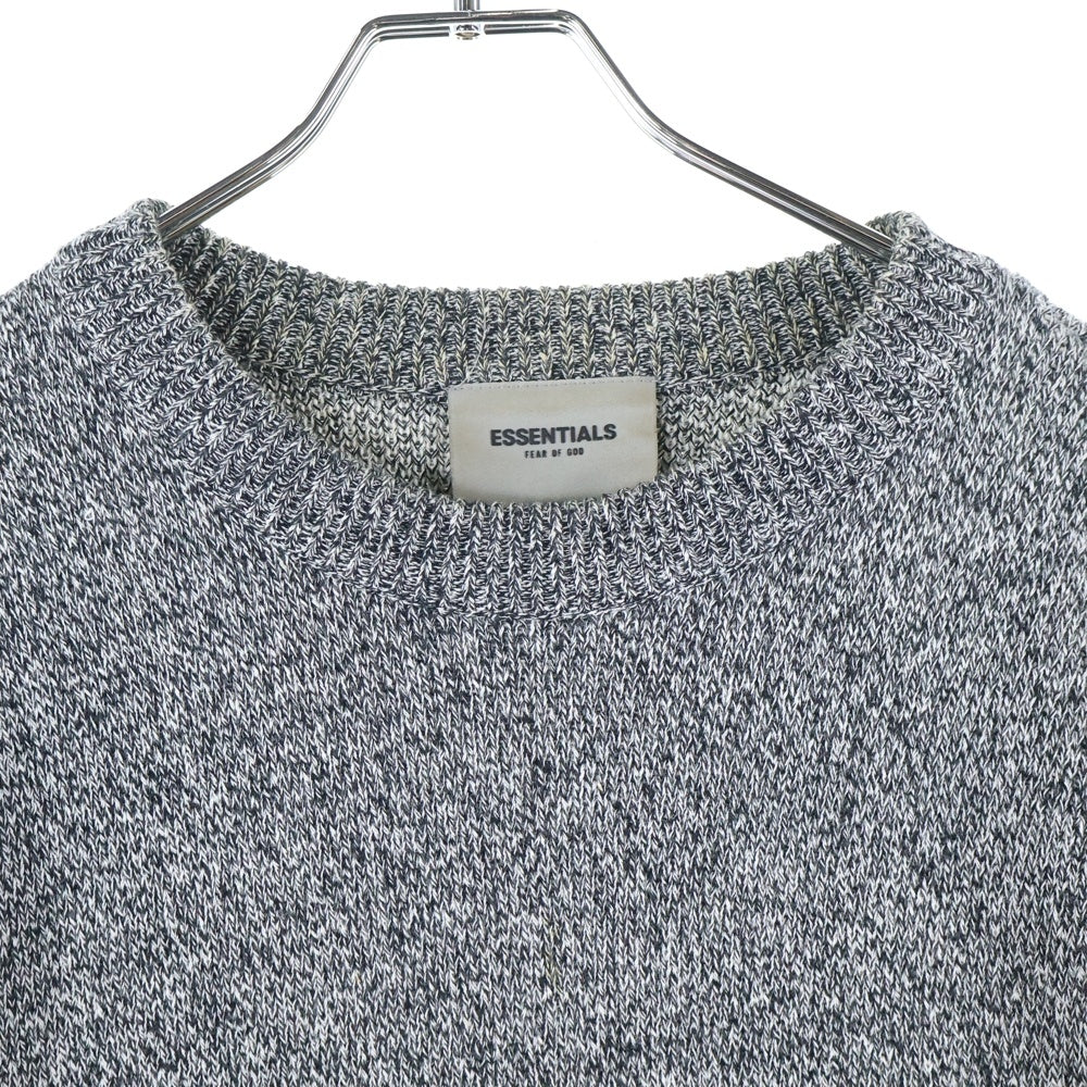 ESSENTIALS FEAR OF GOD(エッセンシャル フィアオブゴッド) FRONT LOGO KNIT フロントロゴ ニットセーター グレー RN090233