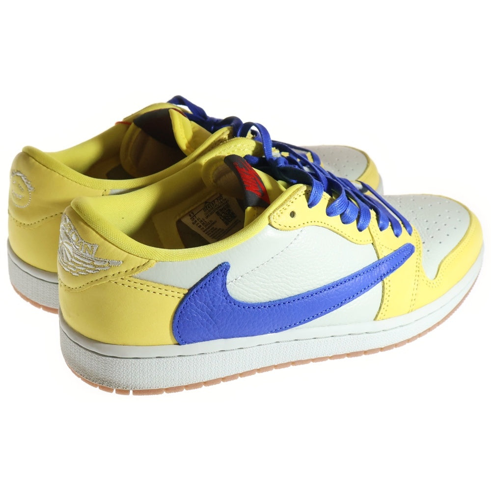 NIKE(ナイキ) ×TRAVIS SCOTT WMNS AIR JORDAN 1 RETRO LOW OG Canary DZ4137-700 トラヴィス スコット ウィメンズ エアジョーダン1 カナリー ローカットスニーカー