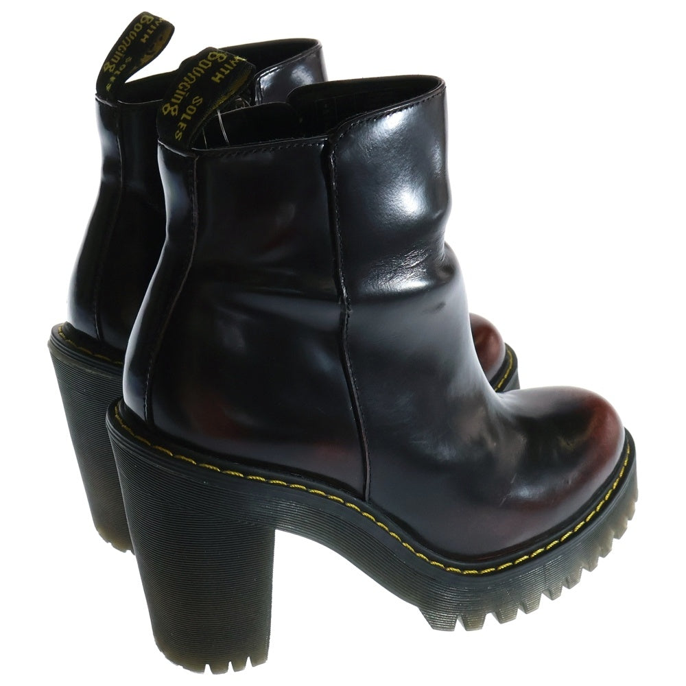 Dr.Martens(ドクターマーチン) MAGDALENA マグダレナ アンクルジップ ヒールブーツ レッド レディース 23728600 UK4