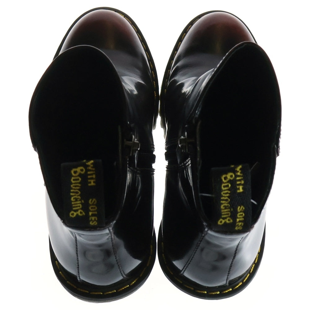 Dr.Martens(ドクターマーチン) MAGDALENA マグダレナ アンクルジップ ヒールブーツ レッド レディース 23728600 UK4