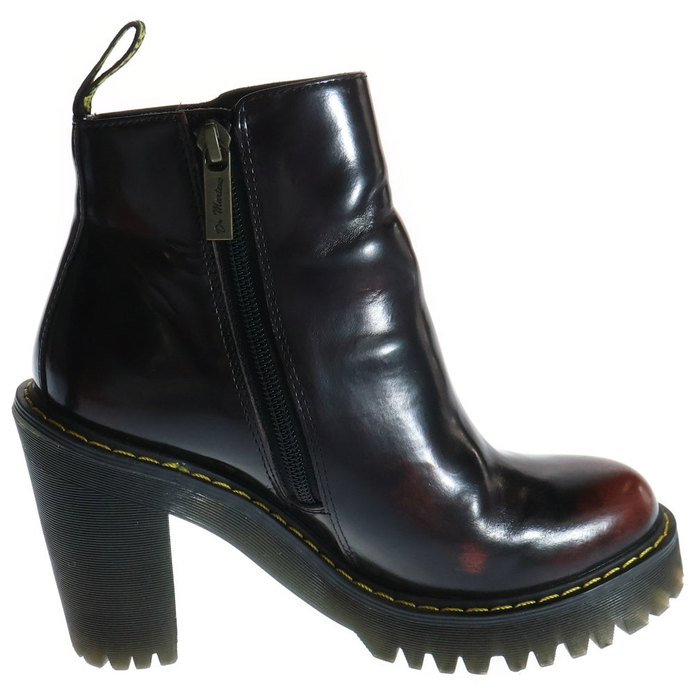 Dr.Martens(ドクターマーチン) MAGDALENA マグダレナ アンクルジップ ヒールブーツ レッド レディース 23728600 UK4
