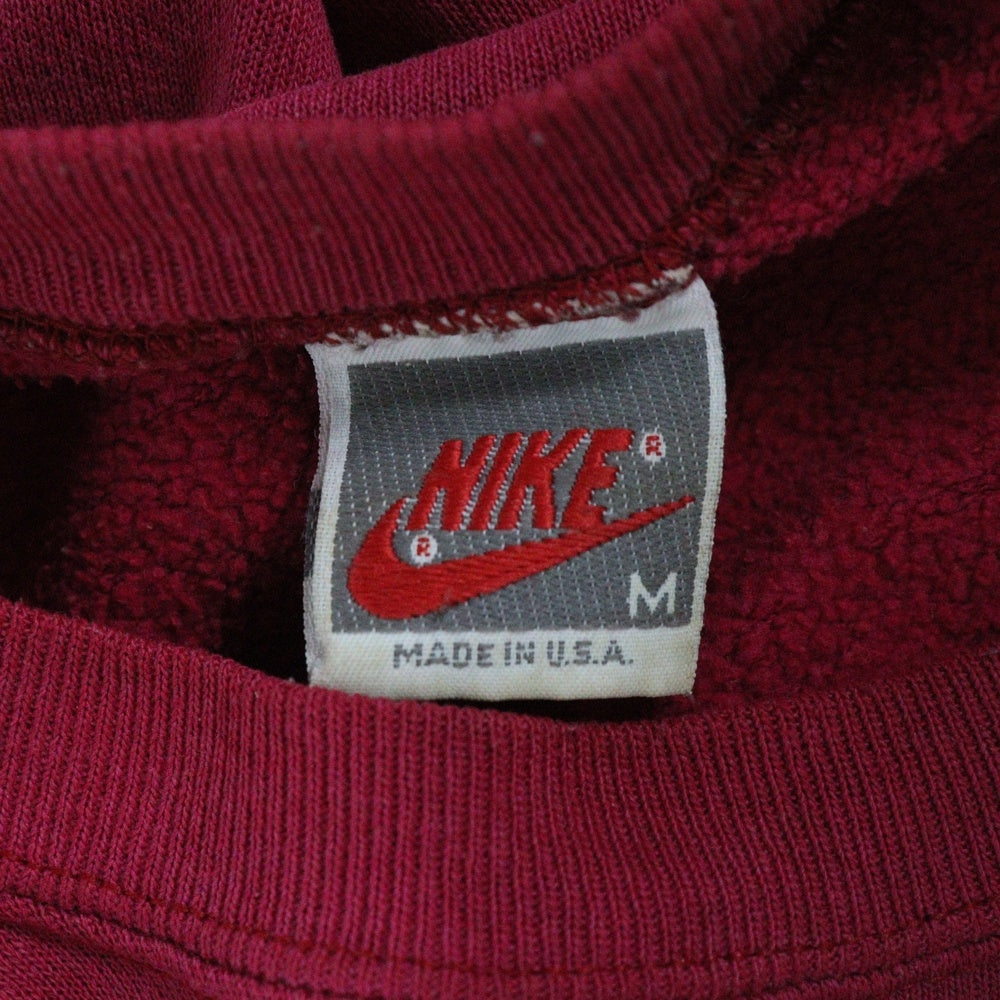 NIKE(ナイキ) 90s USA製 銀タグ スウェット ロゴプリント レッド