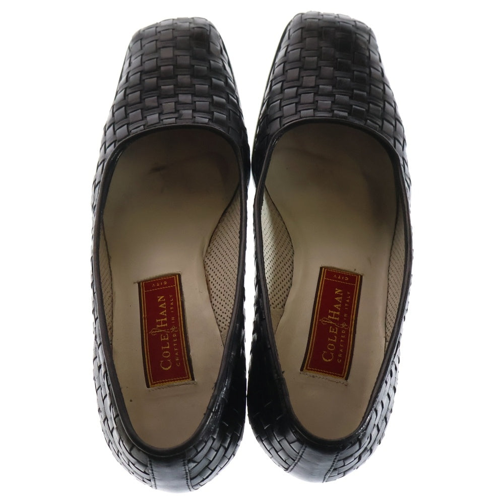 COLE HAAN(コール ハーン) KRISTINA レザー ハイヒールパンプス サンダル ブラック F6896