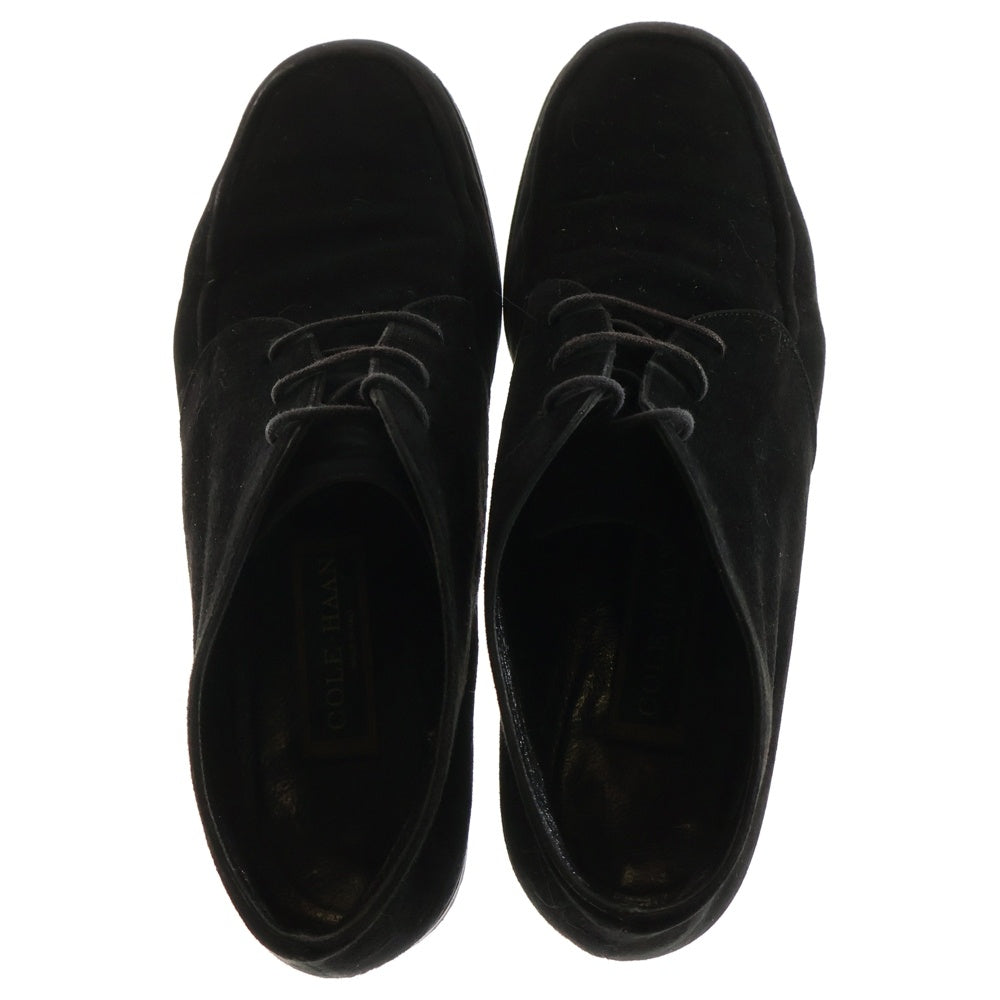 COLE HAAN(コール ハーン) スエードチャッカブーツ レースアップ シューズ ブラック F7353