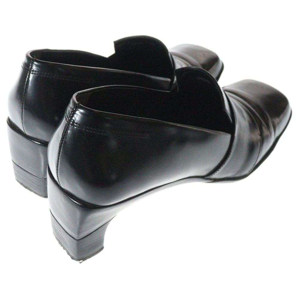 COLE HAAN(コール ハーン) MOD スクエアトゥー ハイヒール レザーシューズ ブラック D11315