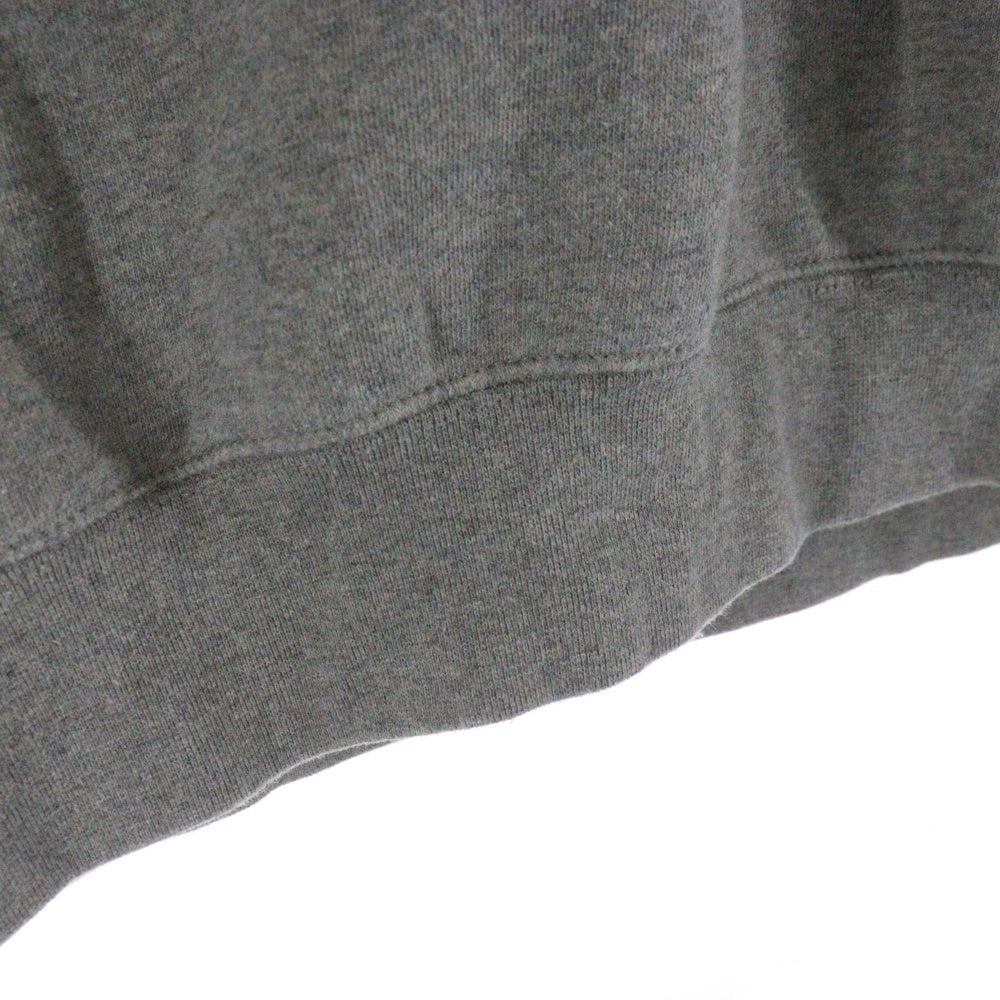 FEAR OF GOD ESSENTIALS(フィアオブゴッド エッセンシャルズ) MOCK NECK SWEATSHIRT リフレクターロゴプリント モックネックスウェットトレーナー グレー