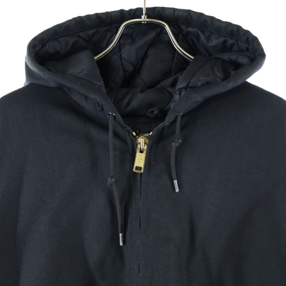 CARHARTT(カーハート) DUCK ACTIVE JACKET ダック ロゴパッチ キルティング アクティブジャケット ブラック