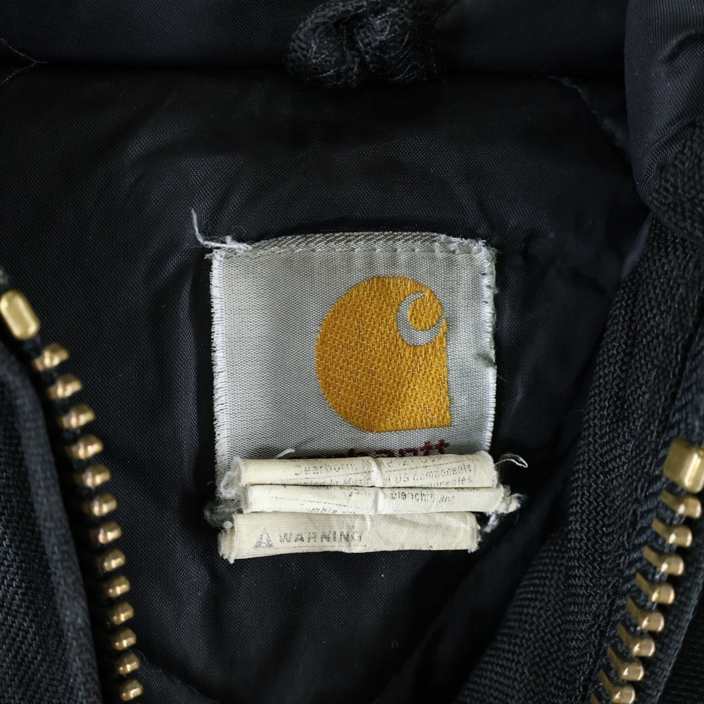 CARHARTT(カーハート) DUCK ACTIVE JACKET ダック ロゴパッチ キルティング アクティブジャケット ブラック