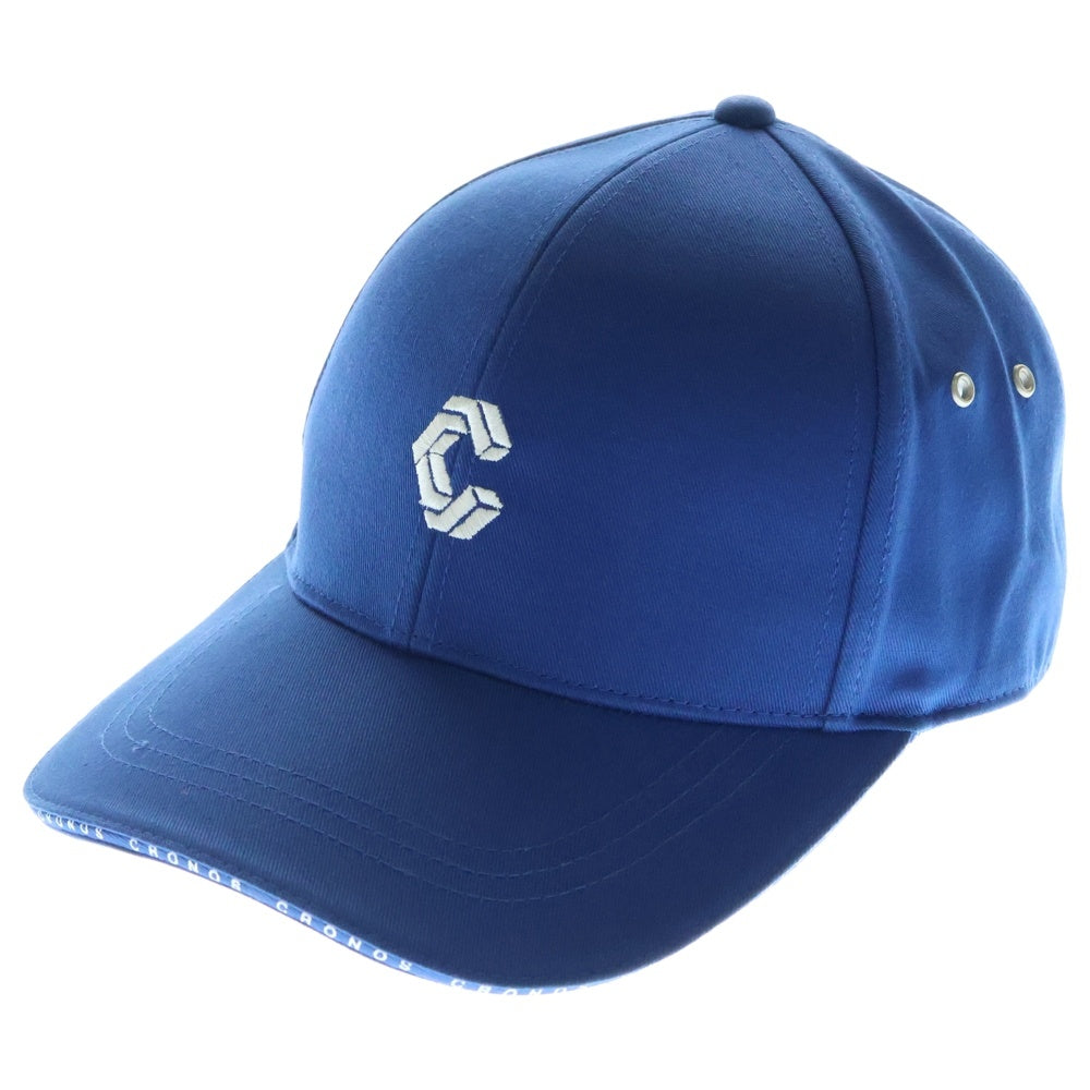 CRONOS(クロノス) Visor Trim Logo Cap ロゴ刺繍キャップ C06-CP-2505JG ブルー