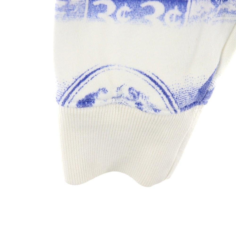Lafayette(ラファイエット) 15AW LOGO ALL OVER SWEATSHIRT LFT15AW019 ロゴ プルオーバーパーカースウェットシャツ ホワイト/ブルー