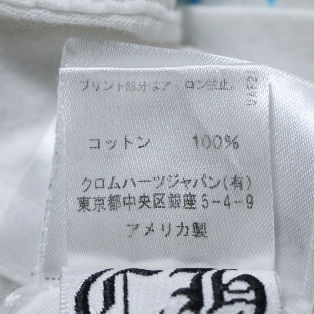 CHROME HEARTS(クロムハーツ) BACK CEMETERY CROSS TEE バックセメタリークロス 半袖Tシャツ カットソー ホワイト/ブルー