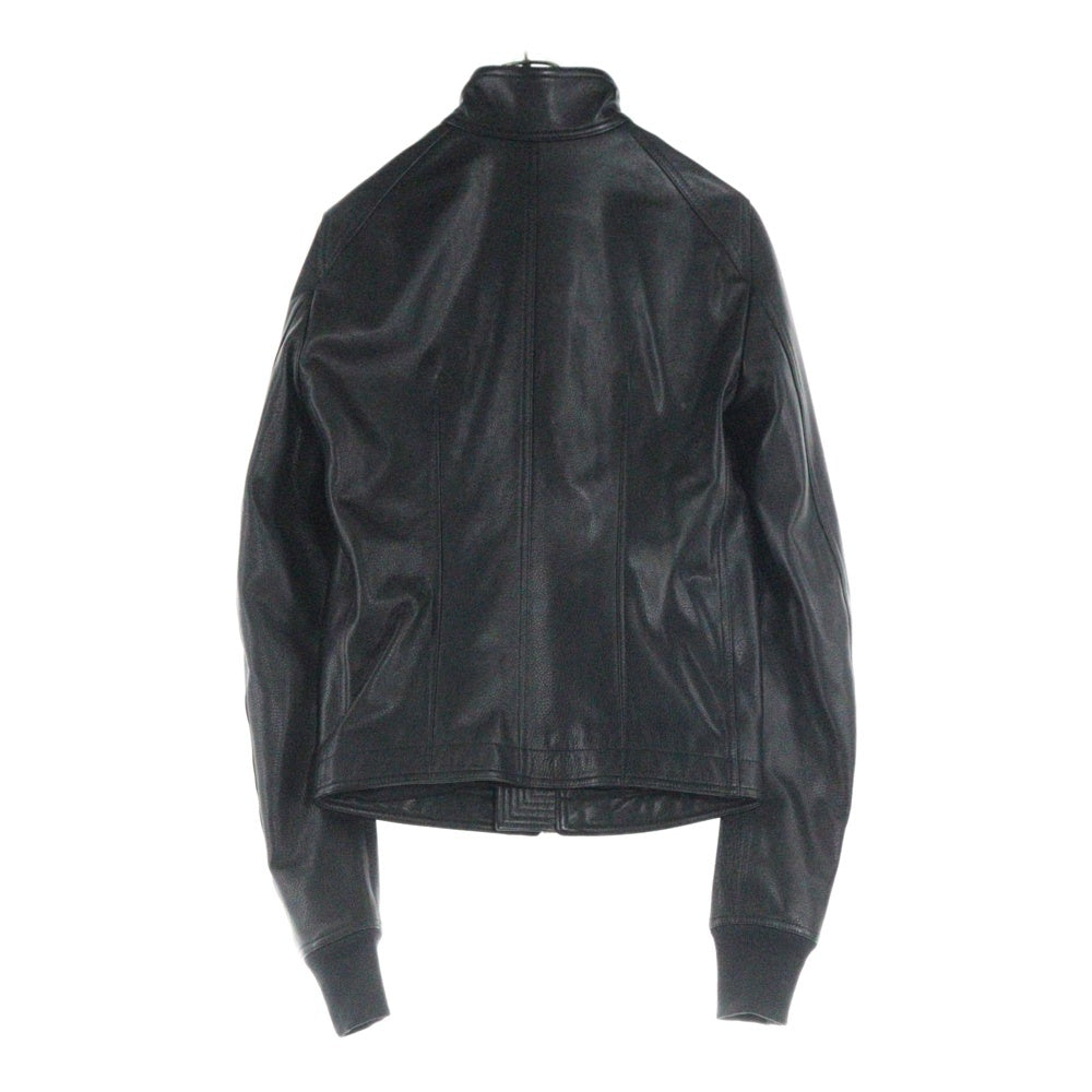 Rick Owens(リックオウエンス) Intarsia インターシャ カウレザージャケット ブラック RU02B2761-LC