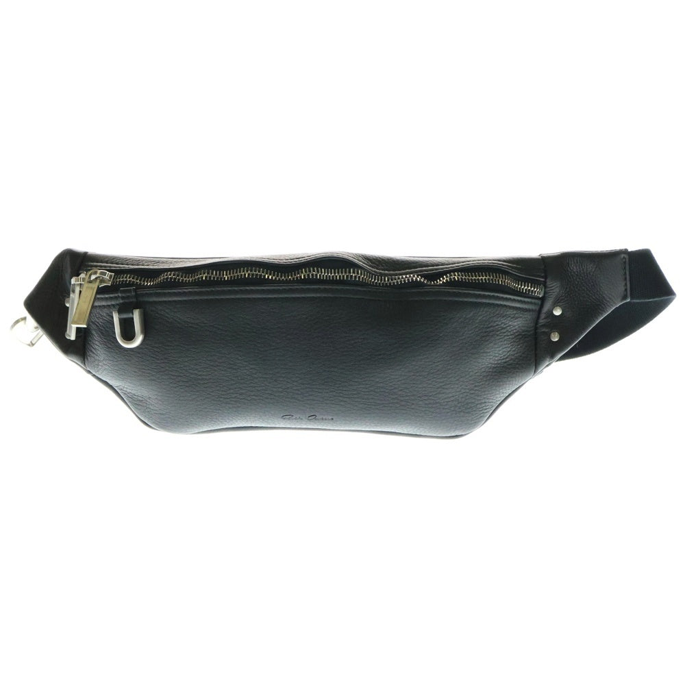 Rick Owens(リックオウエンス) Hollywood Geo バムバッグ レザーポーチ ボディバッグ ブラック 251232M171007