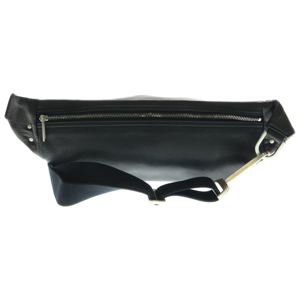 Rick Owens(リックオウエンス) Hollywood Geo バムバッグ レザーポーチ ボディバッグ ブラック 251232M171007