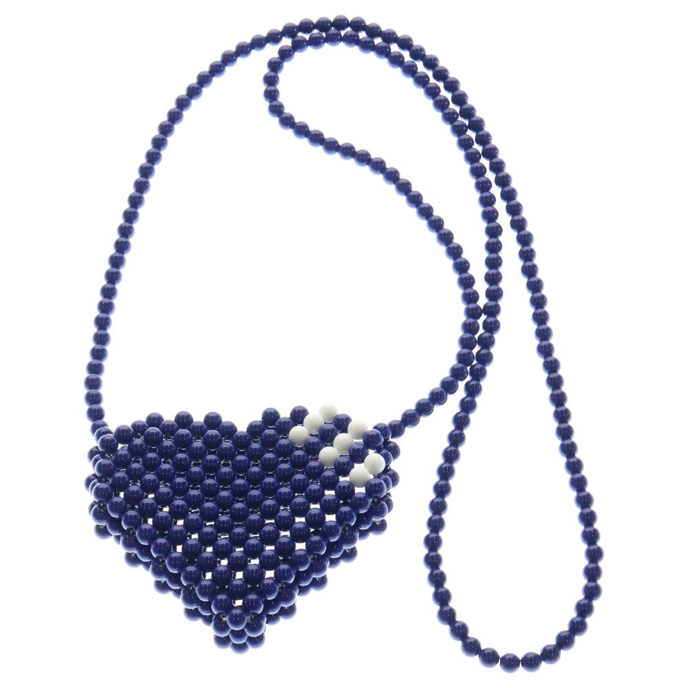 HUMAN MADE(ヒューマンメイド) HEART BEADED BAG ハート ビーズ バッグ ブルー